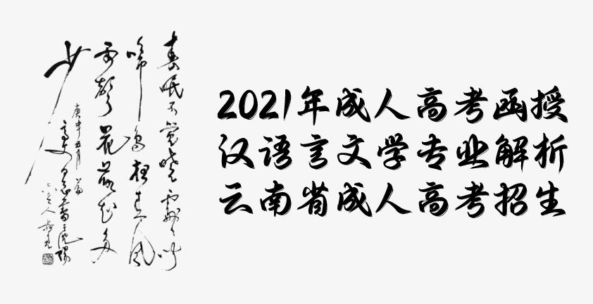 2021年成人高考函授 汉语言文学专业解析 云南省成人高考招生