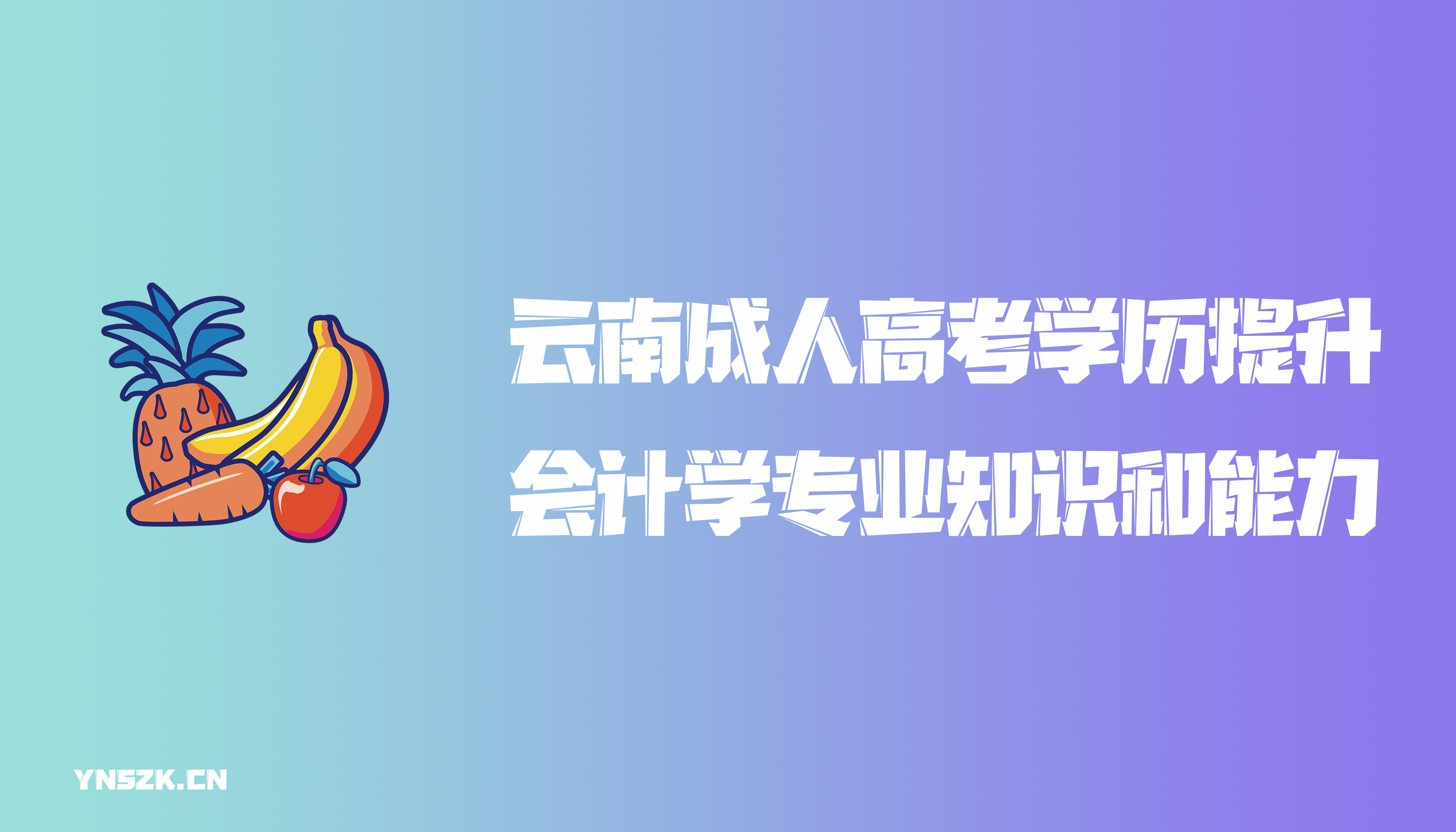 云南成人高考学历提升函授会计学专业知识和能力